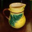 majolica pitcher